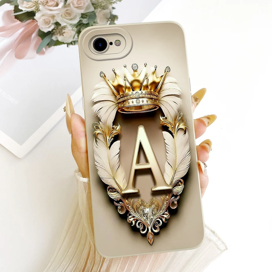 Para Apple iPhone 7 Plus iPhone8 funda Cool Crown Letters funda a prueba de golpes funda de teléfono de silicona suave para iPhone7 iPhone 8 Plus bolsas - imagen 2