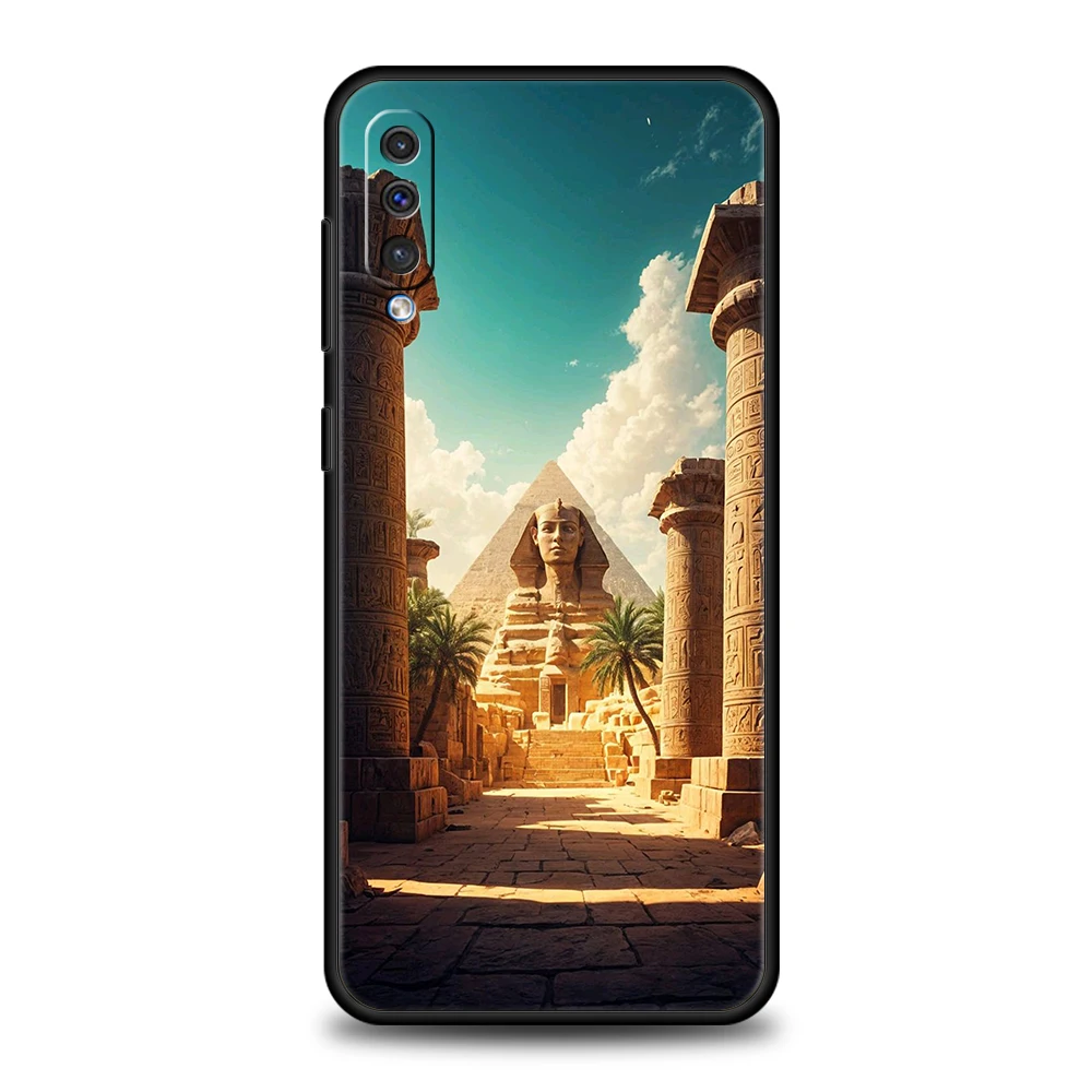 Funda piramidal de Dios egipcio de Egipto para Samsung A56 A36 A26 A24 A16 A14 A12 A32 A50 A70 A20E A20S A22 A34 A54 A42 A52 5G A06 - imagen 4