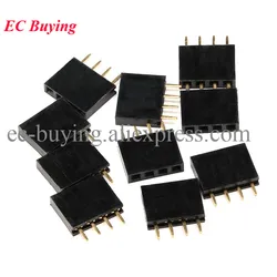 Conector Hembra 1x4 Pines 2,54 mm – Tira de Pines