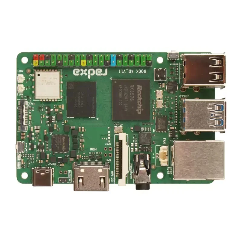 Computadora de placa única Radxa ROCK 4D |   RK3576 SBC 4K Salida LPDDR5 para Edge Computing/AI/DIY IoT - imagen 2