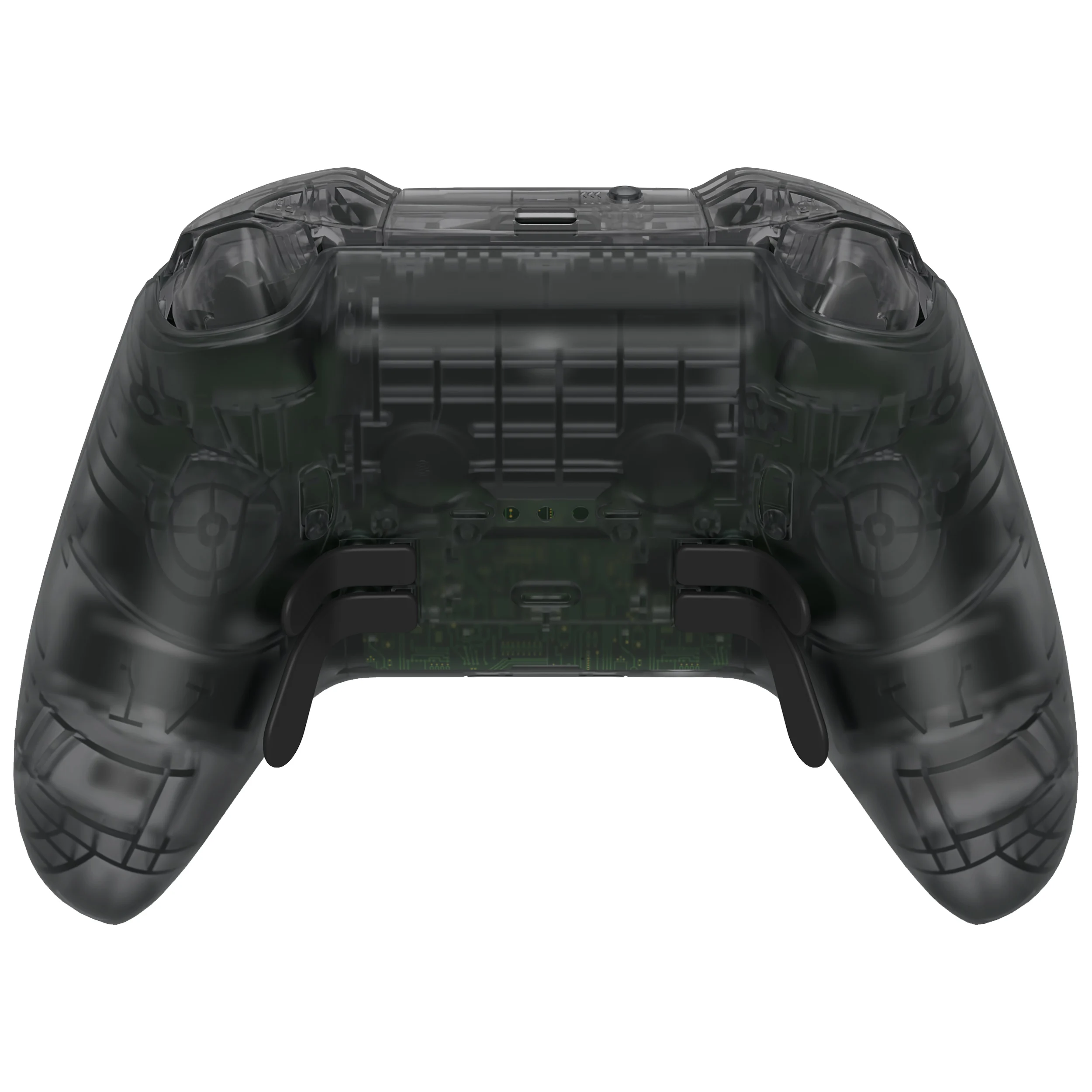 eXtremeRate Juego completo de carcasa transparente con botones Placa frontal de repuesto para controlador Xbox Elite Series 2 Core - Modelo 1797 - imagen 4