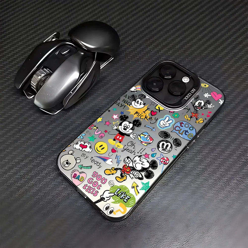 Funda de teléfono Graffiti Ins Mickeys Mouse para Oppo Reno12 Reno11 Reno10 Reno8 Reno7 Reno6 Reno5 Z F T Pro Plus 5G, funda trasera mate - imagen 4