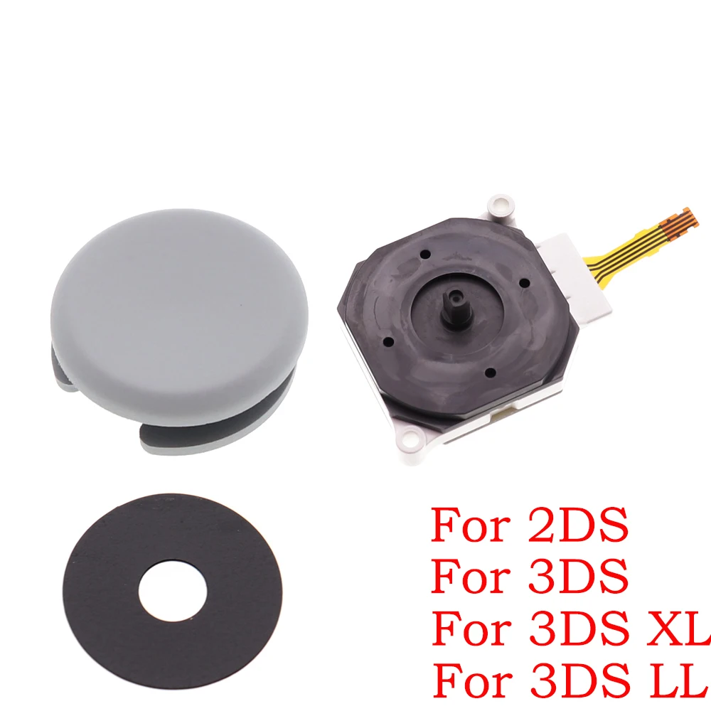 1 Juego de joystick de plástico duro + tapa + almohadilla para 2DS 3ds 3ds xl para nuevo 3DS 3DSXL XL LL/nuevo 2DS XL LL - imagen 5