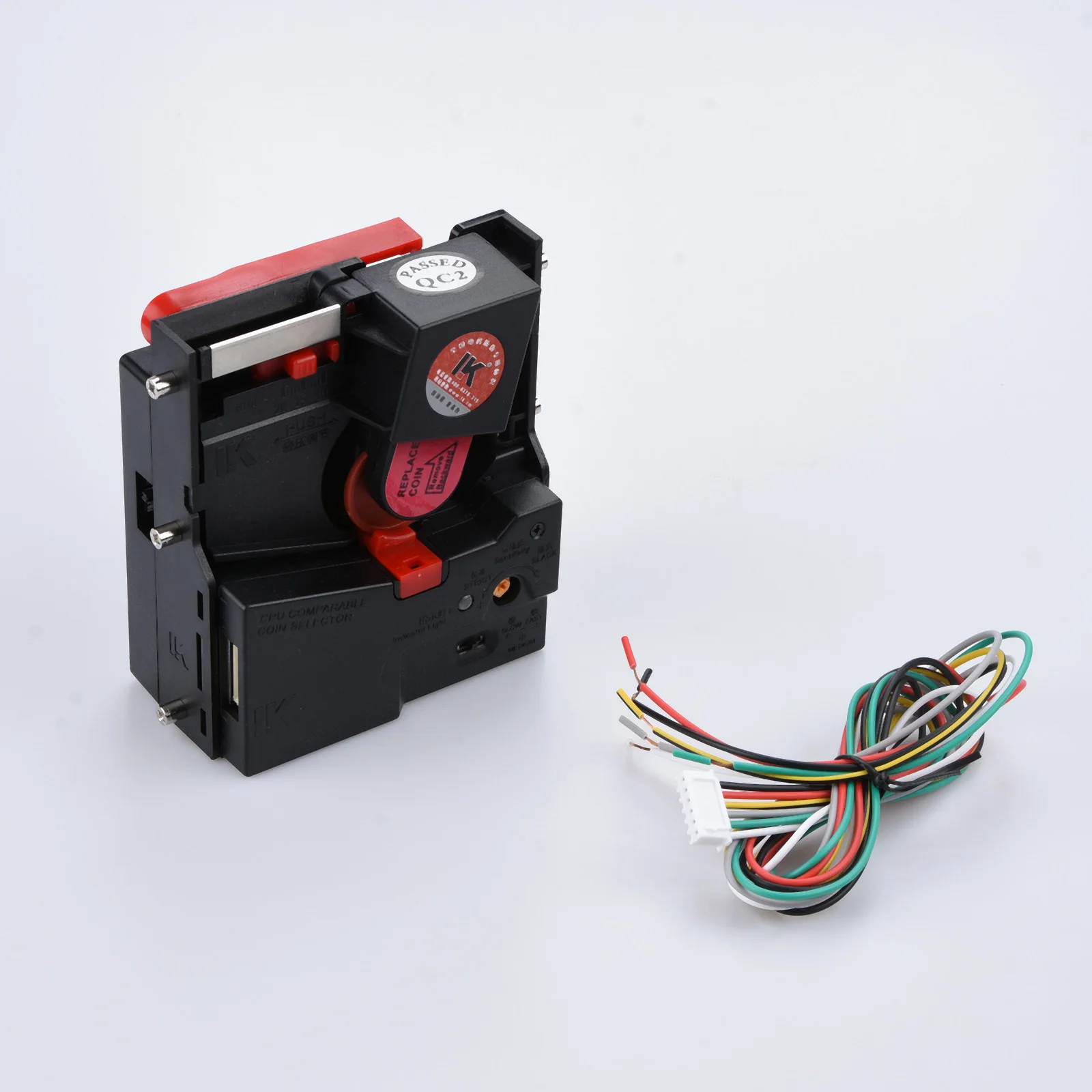 LK-800A + Operador de monedas, Selector de monedas Comparable con CPU, aceptador de Token Arcade para mecanismo, accesorios para máquinas expendedoras