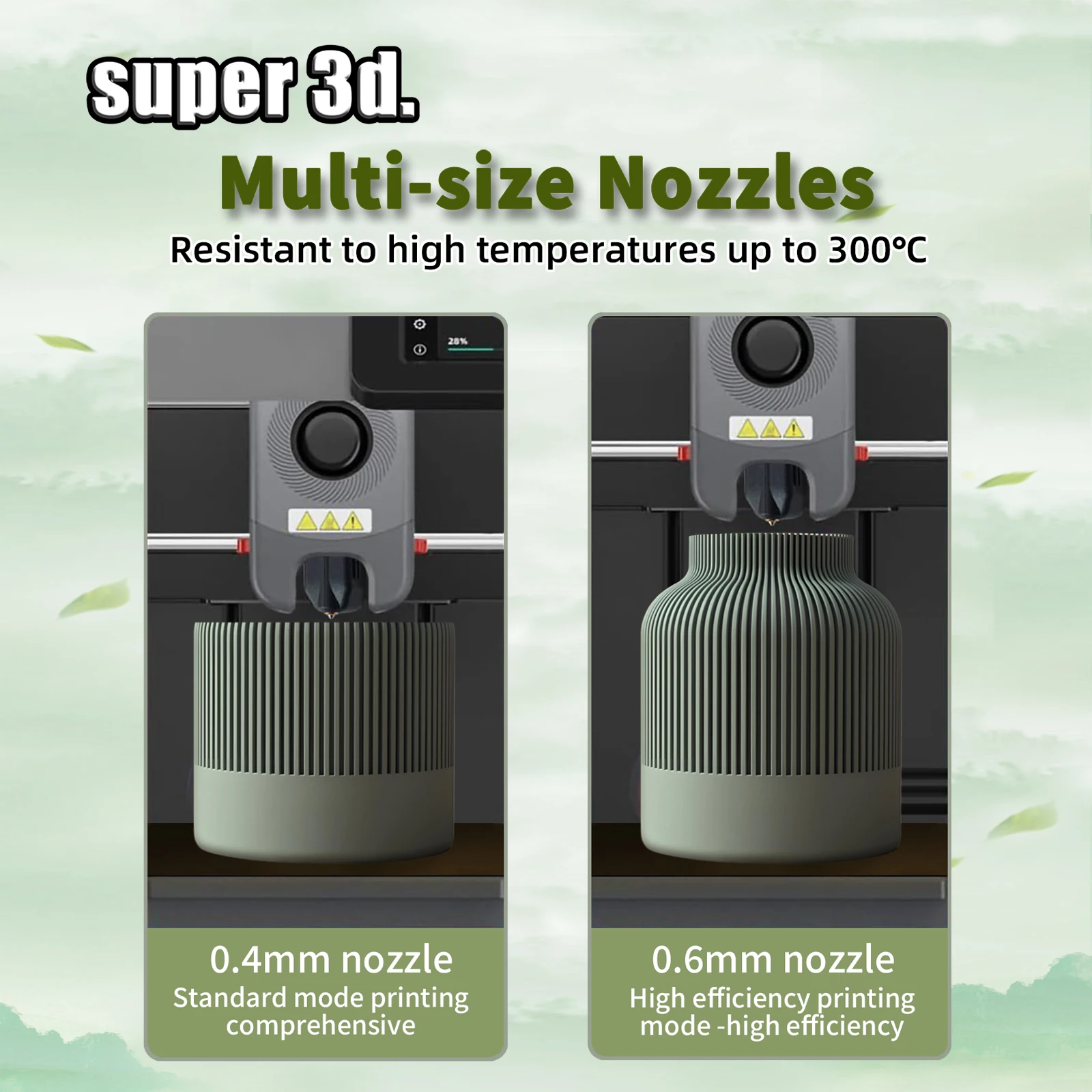 Nuevo para FlashForge Ad5x boquilla endurecida 0,4 0,6mm publicidad Ad5x extrusora Flashforge Ad5x Hotend piezas de accesorios de impresora 3d - imagen 3