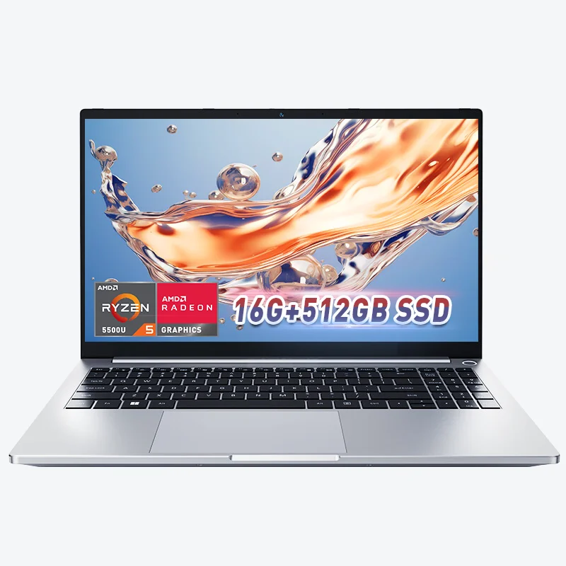 Ninkear-ordenador portátil A15 15,6 "FHD IPS AMD Ryzen™Teclado retroiluminado 5 5500U, ordenador con Windows 11, carga tipo C, 16GB, DDR4, 512GB, SSD - imagen 2