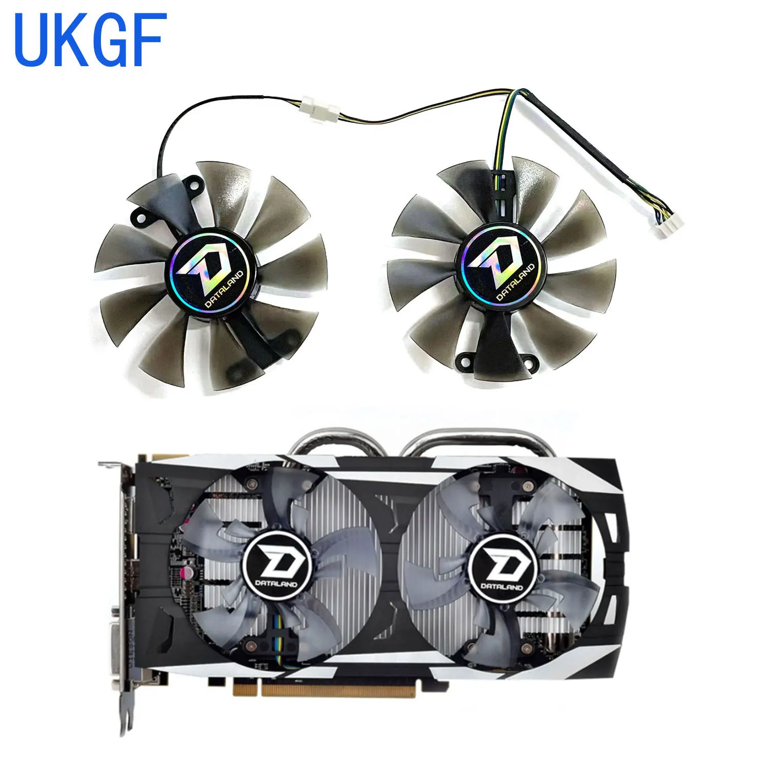 Nuevo ventilador DIY de 85MM, 4 pines, adecuado para DATALAND Radeon R9 370X 370 270 270X, reemplazo de tarjeta gráfica