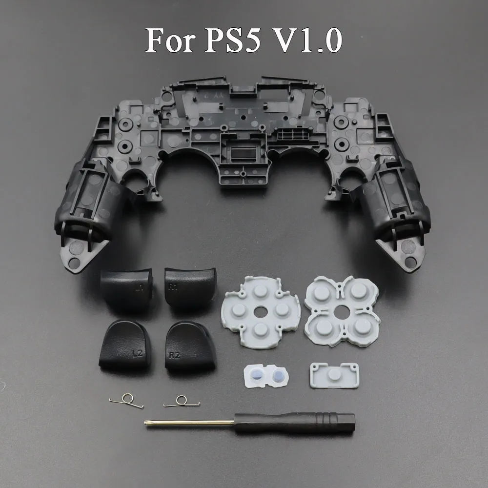 Kit de Mod de botones de disparo R2 L2 L1 R1 para PS4 Pro Slim JDM-001 040 PS5 V1 V2 V3, controlador analógico, tapas de palo, soporte interno - imagen 4