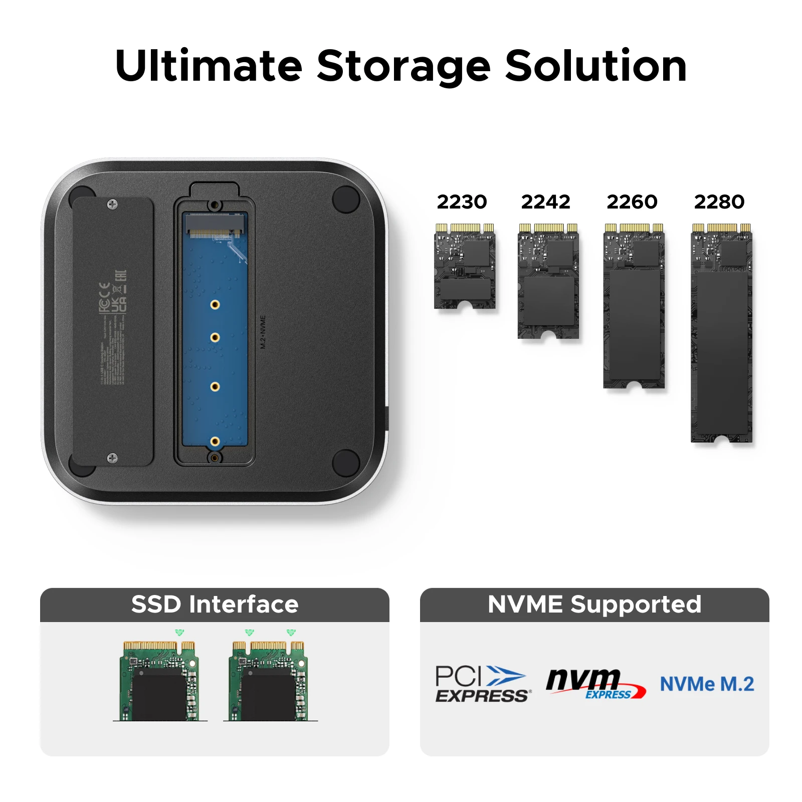 UGREEN Docking Station USB-C para Mac Mini M4 – SSD M.2 NVMe 10Gbps - imagen 2