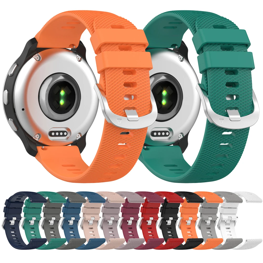 Correa de reloj de silicona de 20 a 22mm para Garmin Venu 3, pulseras Forerunner 265 255 245 165 Music Vivoactive 6 5 Band venu sq/2 Plus - imagen 2