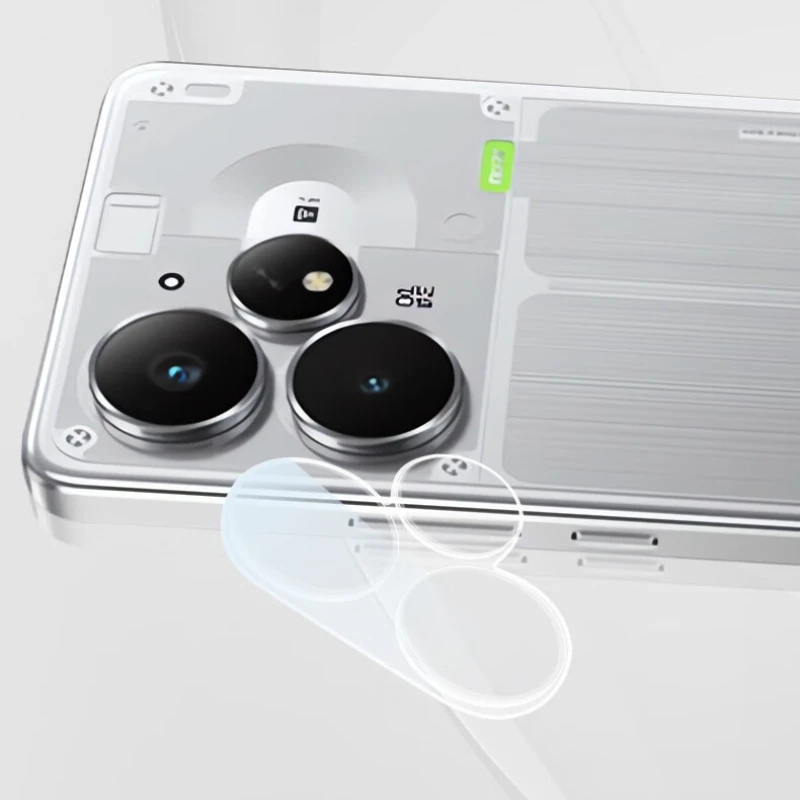 Protector de lente de cámara 3D para OPPO Neo7 Turbo 5G Protector de pantalla de cubierta de lente para Realme Neo 7Turbo lente de cubierta completa vidrio templado - imagen 3