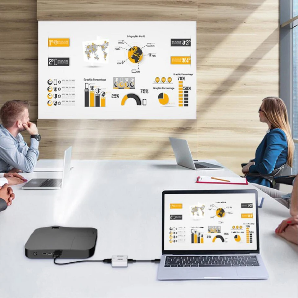 Adaptador HD 1080P VGA a HDMI, convertidor HDMI a VGA con interfaz de Audio, adaptador compatible con HDMI para Notebook Xbox360 DVD PS3 PC - imagen 3