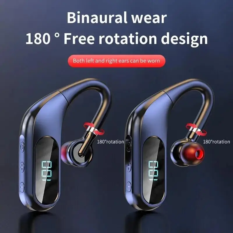Auriculares Bluetooth con pantalla digital en tiempo real Calidad de sonido HD Resistencia duradera con auriculares deportivos indoloros - imagen 3
