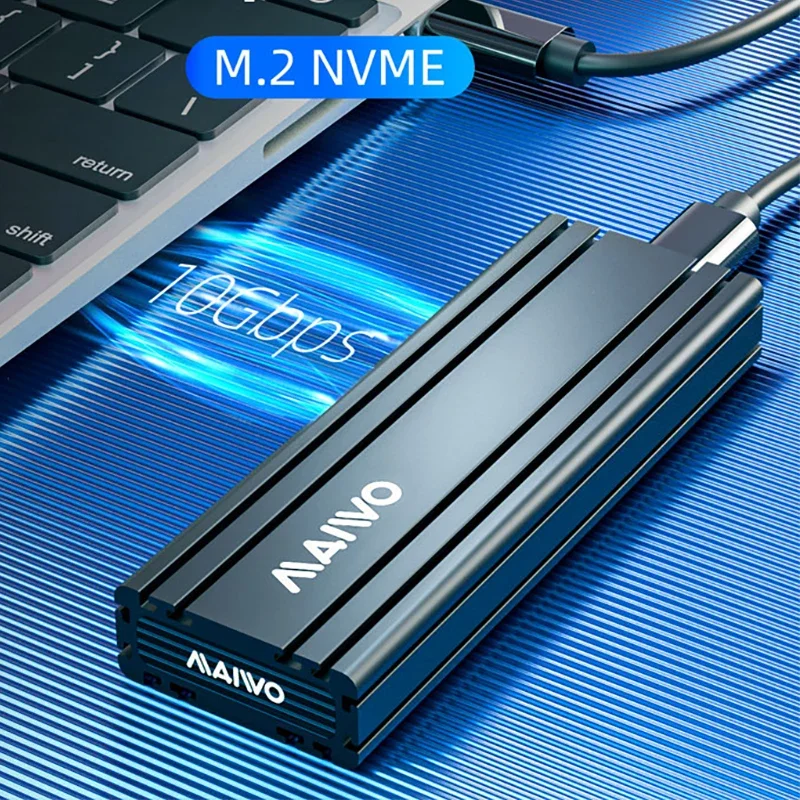 SSD-caja de disco duro Sata de estado sólido 3,0, lectura en línea, carcasa externa M.2, protocolo NVME de aluminio, carcasa de disco duro K1686 2280 - imagen 2