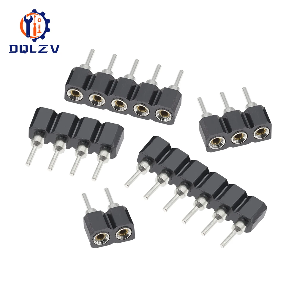 Conector de 2,54 MM de una sola fila hembra SMD aguja recta agujero redondo cabezal de Pin pie de cobre 1*2p 3p 4p 5p 6p 7p 8p 10p 40pin - imagen 4