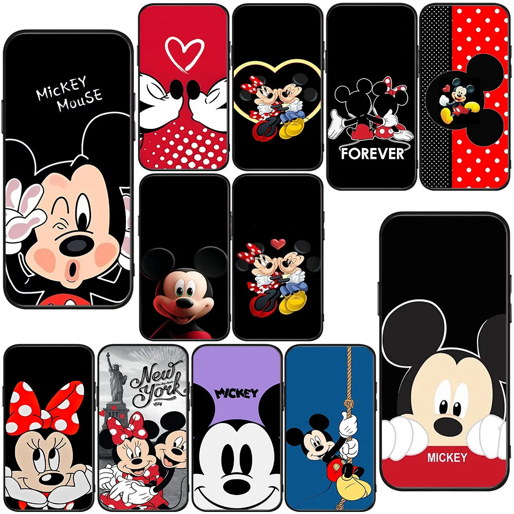 BK-22 Funda blanda Mickey y Minnie para iPhone 11 12 13 14 Mini Plus Pro Max - imagen 2