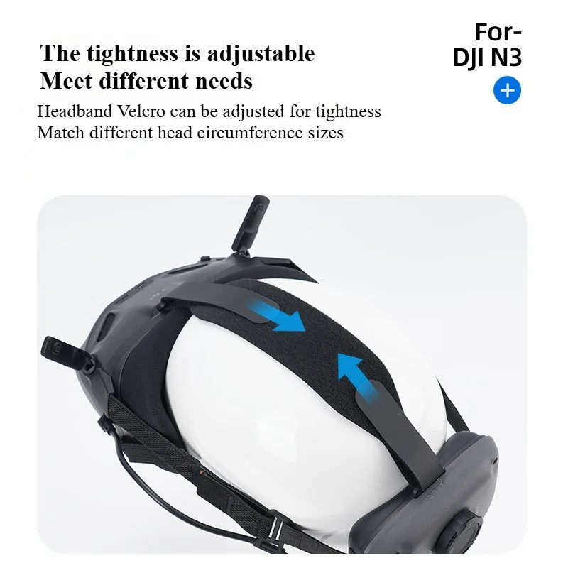 Para DJI Neo Goggles N3 diadema de protección Simple para DJI N3 PU cuero alivio de presión línea Vertical diadema auxiliar - imagen 3
