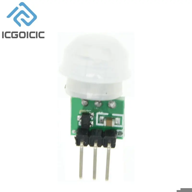 Sensor piroeléctrico infrarrojo Mini IR, Sensor de movimiento humano PIR, módulo Detector automático AM312, CC 2,7 a 12V - imagen 5