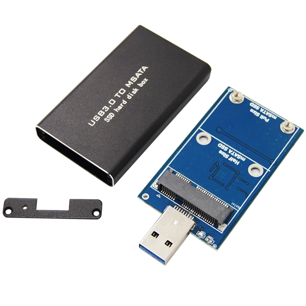 Mini SSD MSATA a USB 3,0 caja de disco duro inalámbrico MSATA a USB 3,0 caja de disco duro PCI-E compatible con 30*30/50 SSD - imagen 3