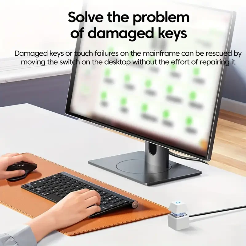 Interruptor de escritorio para ordenador, placa base LED colorida para PC, Cable de extensión de botón de encendido/apagado de arranque externo para barra de oficina en casa - imagen 2