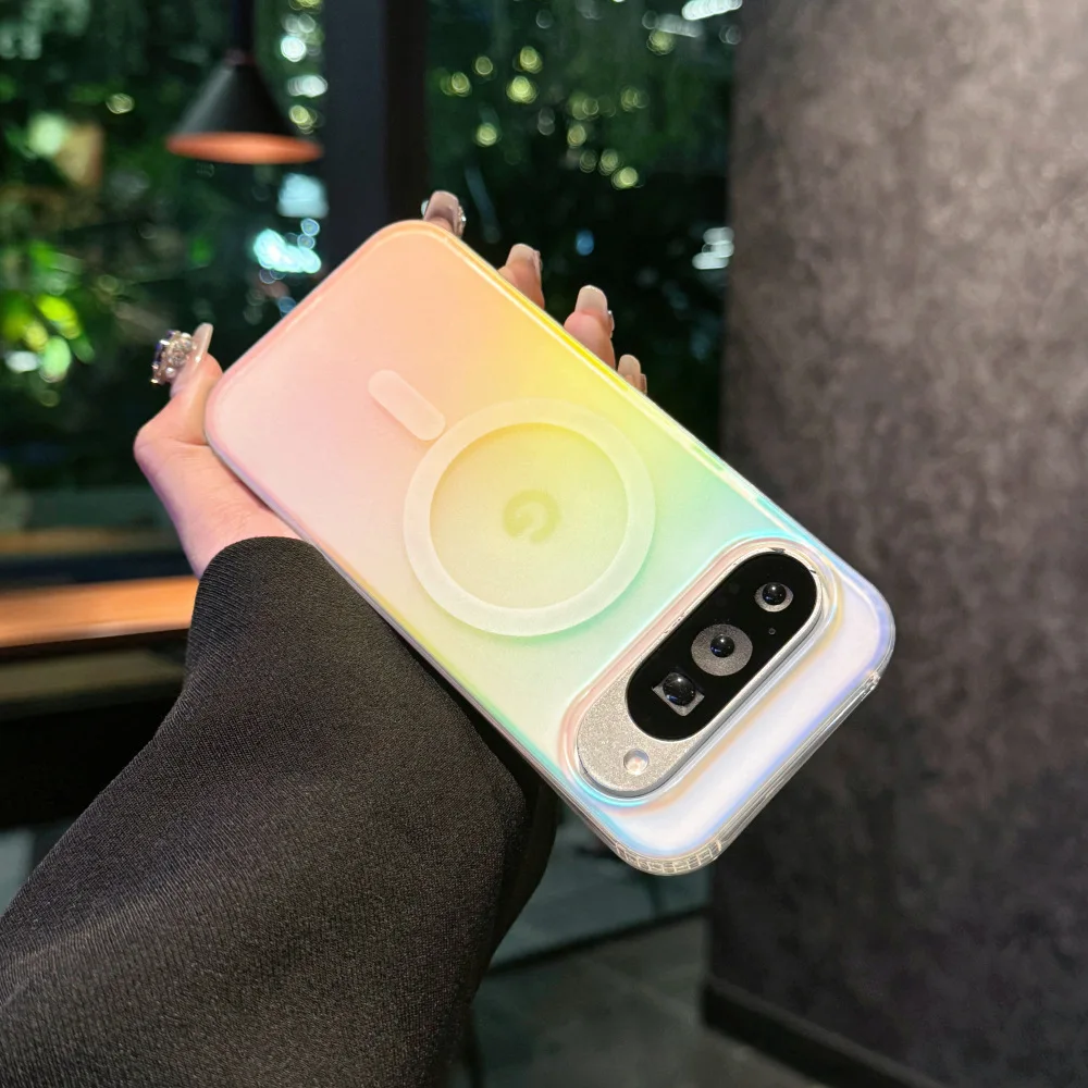 Funda magnética para Google Pixel 10 Pro XL 10 9 9A Pro XL, cubierta con revestimiento de Color para Mag-safe, Funda mate inalámbrica a prueba de golpes - imagen 3