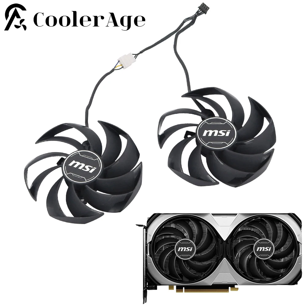 Ventilador tarjeta de vídeo 95mm RTX4070 RTX4070S ventilador de refrigeración de tarjeta gráfica para MSI RTX 4070 4070S VENTUS 2X ventilador enfriador GPU