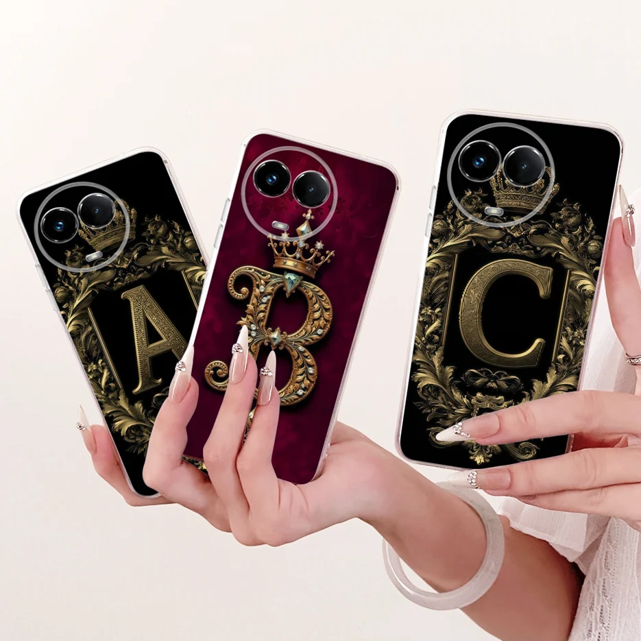 Para Realme 11 5G funda Realme11X RMX3785 Cool corona letras cubierta suave funda de teléfono delgada para Realme 11 4G Realme11 X 5G Fundas bolsas - imagen 2