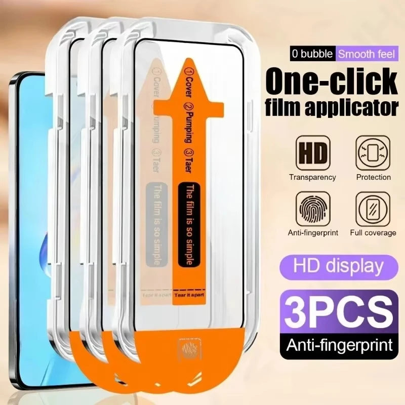 1-3 uds vidrio protector de desbloqueo de huellas dactilares para Samsung A56 5G A36 A26 A16 S25 Edge Ultra S24 Plus S23 S22 S21 S20 FE A55 A54 A53 - imagen 3