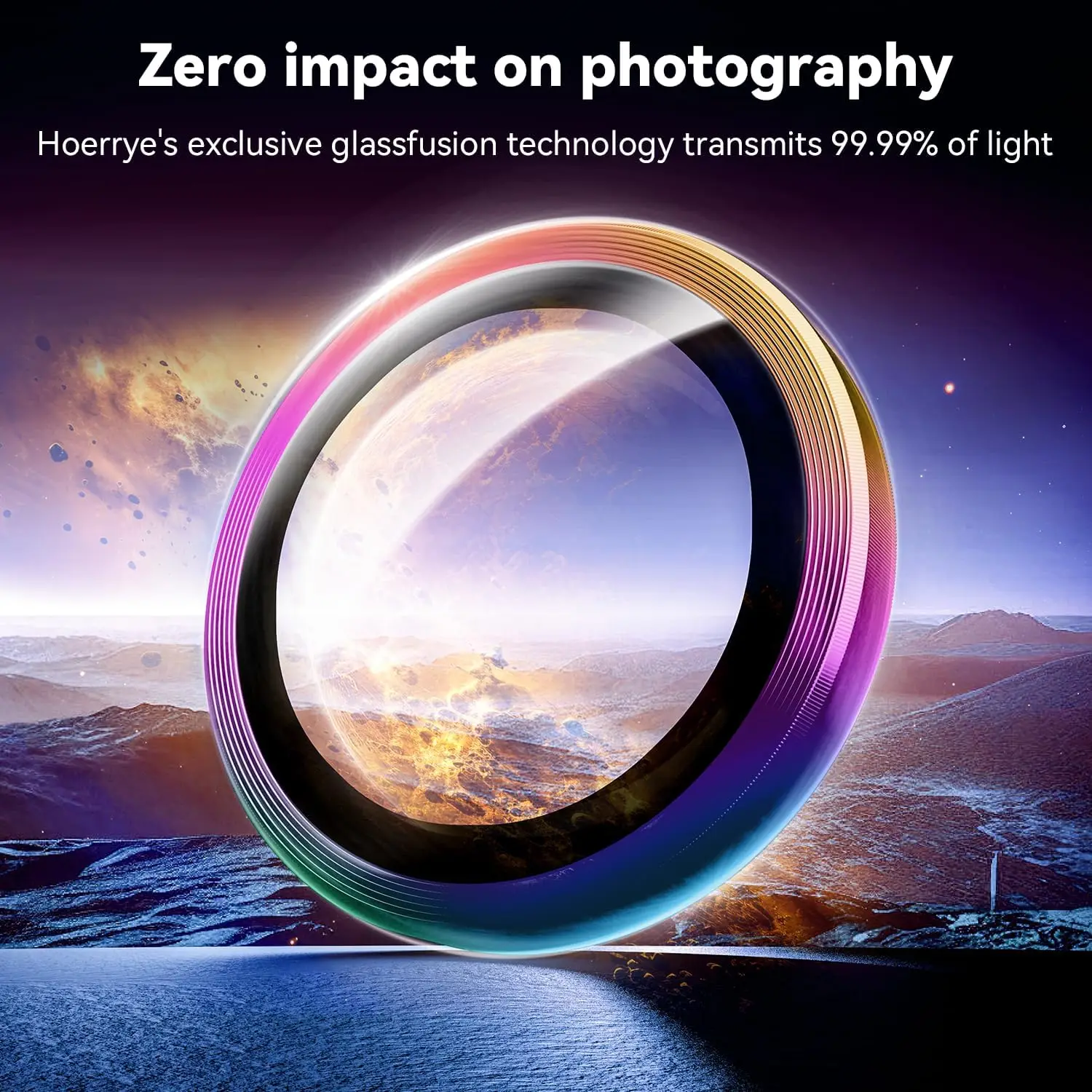 Para Samsung Galaxy S25 Ultra Protector de Lente de Cámara - Protector de Pantalla de Vidrio Templado Ultra-HD 9H Compatible con Funda - imagen 3