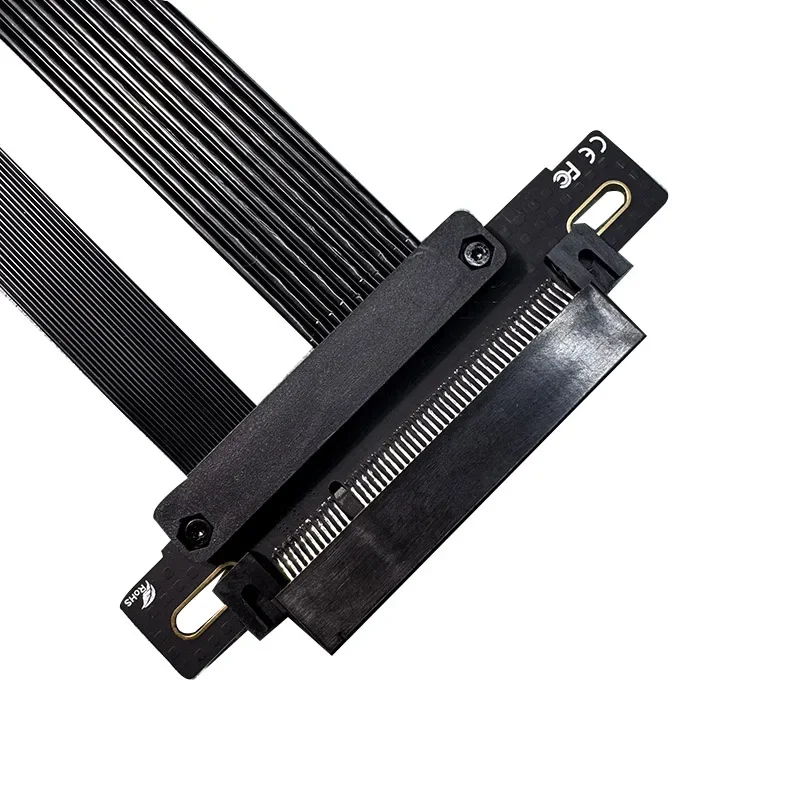 PCIE X8 5,0 4,0 GPU extensor tarjeta gráfica PCI-E Gen 5 8x Cable adaptador ranura Cable de extensión plateado PCI-Express 0,1-1m - imagen 4