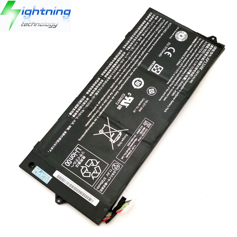Batería AP13J4K Original para ordenador portátil, 11,4 V, 45Wh, para Acer Chromebook C720, C720P, C740, C720-2844, AP13J3K, novedad - imagen 4