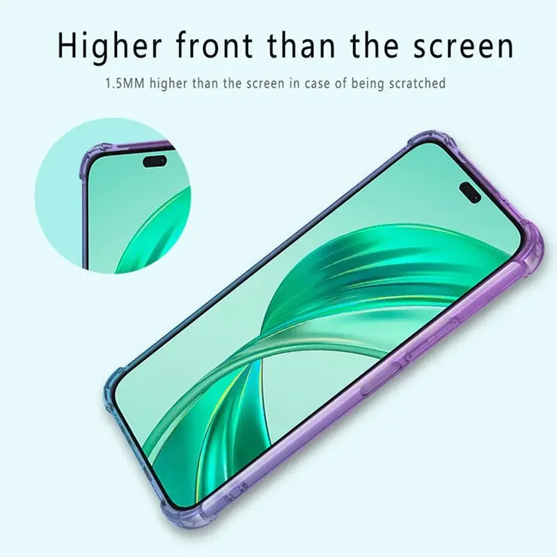 Funda de TPU con gradiente a prueba de golpes para Honor X8c X7c X5b Plus X6b X8b X7b 5G X8a X7a X6a X6 X8 funda protectora Fundas Coque Capa - imagen 4