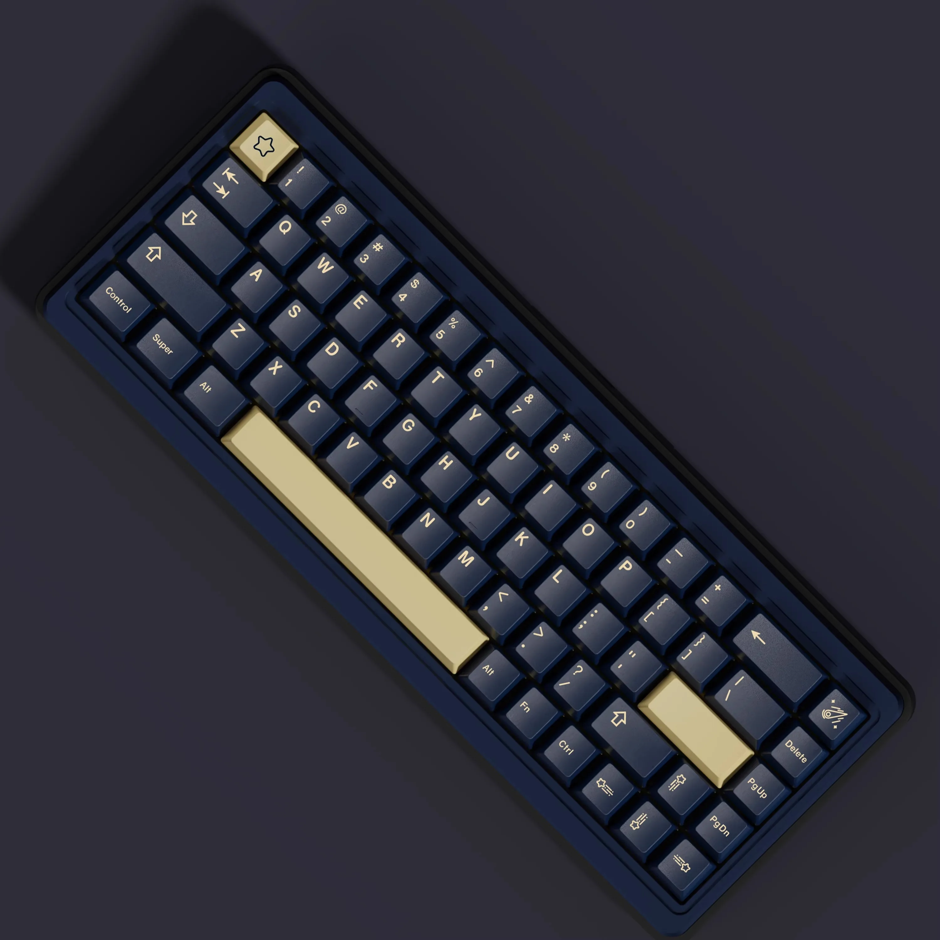 GMK-Juego de teclas Stargaze PBT, teclas de subcama, perfil de cereza, teclado de interruptor MX, 7U Barra espaciadora dividida, doble B - imagen 5