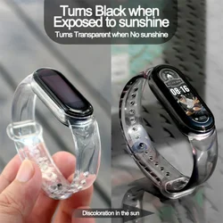 Correa silicona Xiaomi Mi Band – Pulsera transparente efecto color