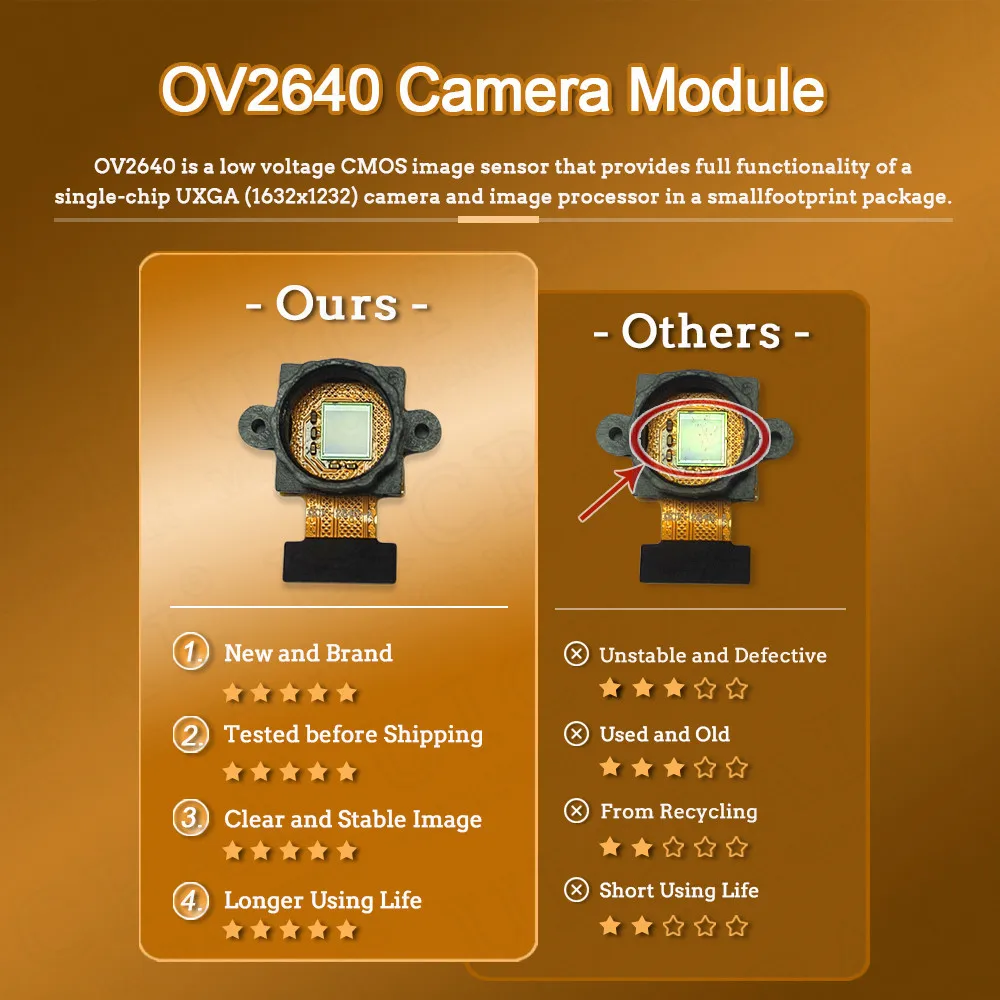 Nuevo módulo de cámara OV2640 para ESP32 CAM 2,4G Wifi módulo 200 222 30 45 120 160 grados 850nm visión nocturna DVP 24PIN visión nocturna - imagen 2