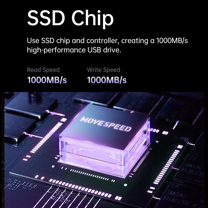 MOVESPEED 1000 MB/s unidad de bolígrafo de estado sólido USB3.2 Gen 2 tipo C unidad Flash 1TB 512GB 256GB 128GB Pendrive para PC Smartphone Tablet - imagen 5