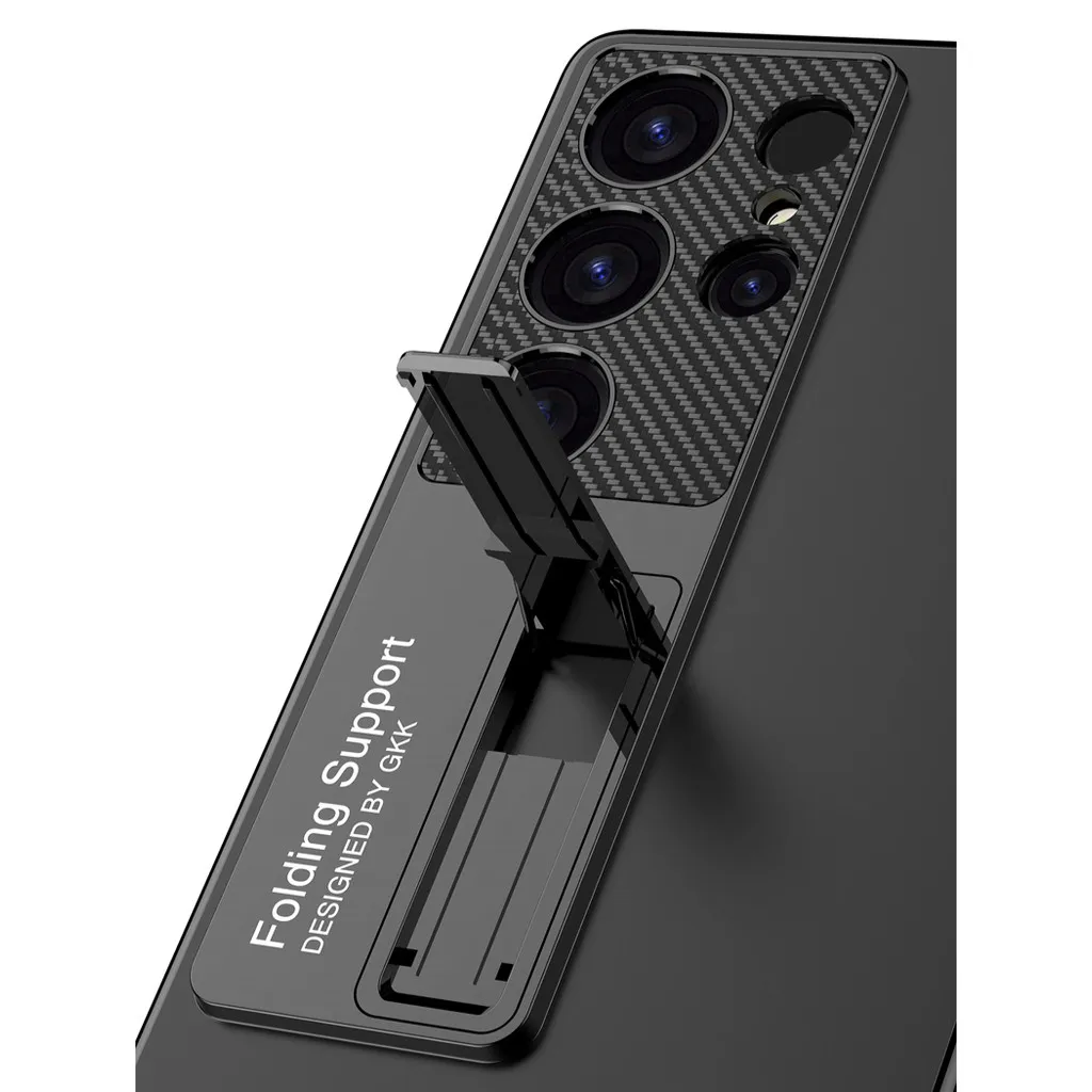 Para Samsung Galaxy S25 Ultra funda GKK Phantom transparente duro PC Invisible Kickstand contraportada - imagen 4