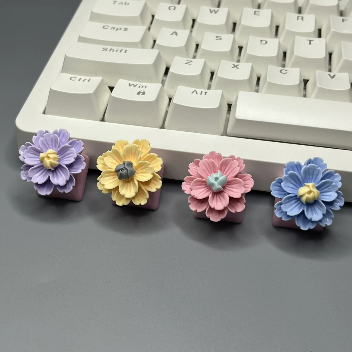 Teclas de flores personalizadas ESC, teclado mecánico para juegos de altura OEM, teclas dedicadas, teclas rosas para niña - imagen 2