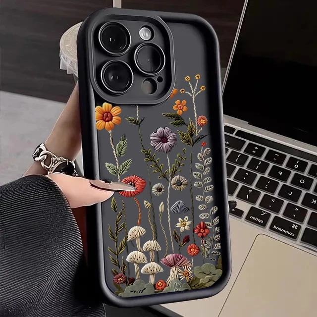 Funda para Samsung Galaxy A56 A36 A17 A07 A55 A35 A54 A34 A14 A24 A53 A52 A72 elegante funda de silicona Y2K de lirio rosa - imagen 2