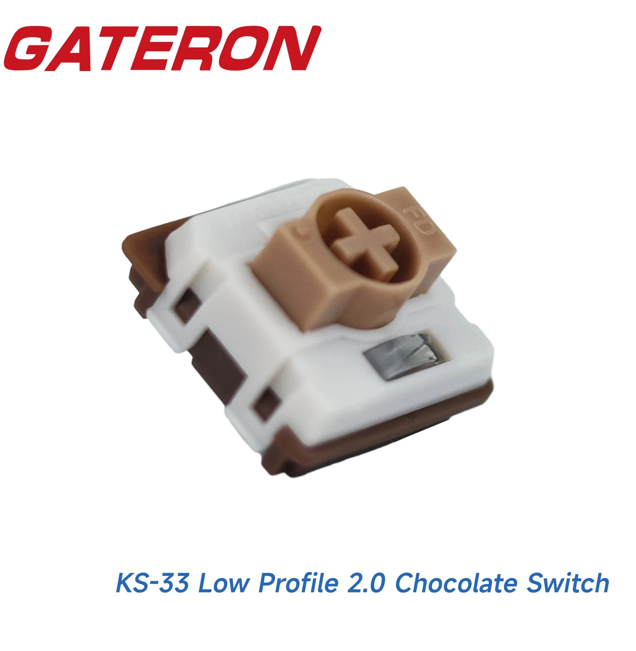Gateron-KS-33 de bajo perfil 2,0, interruptor de Chocolate, táctil, 3 pines, RGB, bricolaje, intercambio en caliente, interruptores de teclado mecánico para juegos