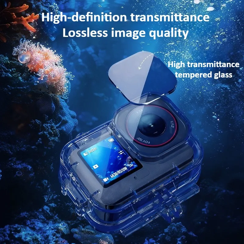 Funda impermeable para buceo de 70M de profundidad para DJI Osmo Action 6, carcasa protectora para buceo subacuático, accesorios para cámaras deportivas - imagen 5