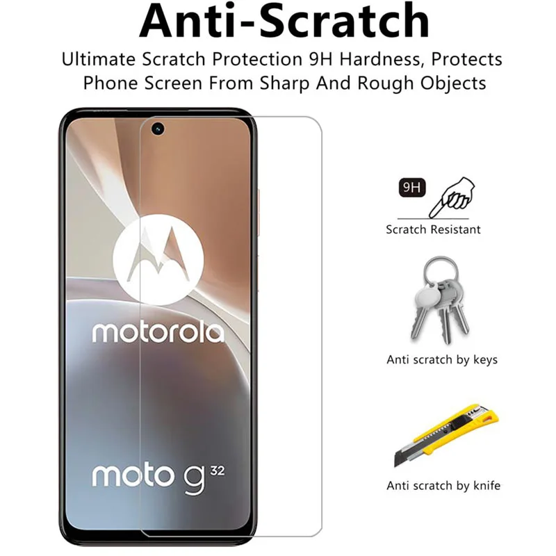 Protector de pantalla de vidrio templado para motorola moto g32 en motog32 motog g 32 32g 5g película motorolag32 motorol mot mto - imagen 4
