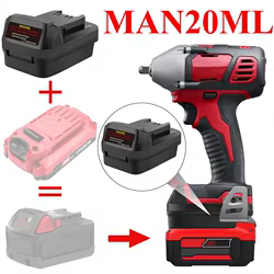 Adaptador de Batería Craftsman V20 a Milwaukee M18 MAN20ML