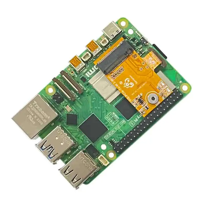 Raspberry Pi5 PCIe a M.2 NVMe SSD Mini placa de un solo cuerpo HAT PCIe-TO-M.2-Mini-FPC y diseño de combinación diferencial Pi5-PCIe-2230 - imagen 5
