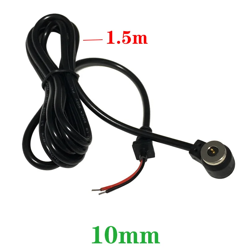 Cable conector magnético de adsorción Circular, Cable de alimentación de carga de succión magnética impermeable, Cable de enchufe macho con USB, 10mm - imagen 4