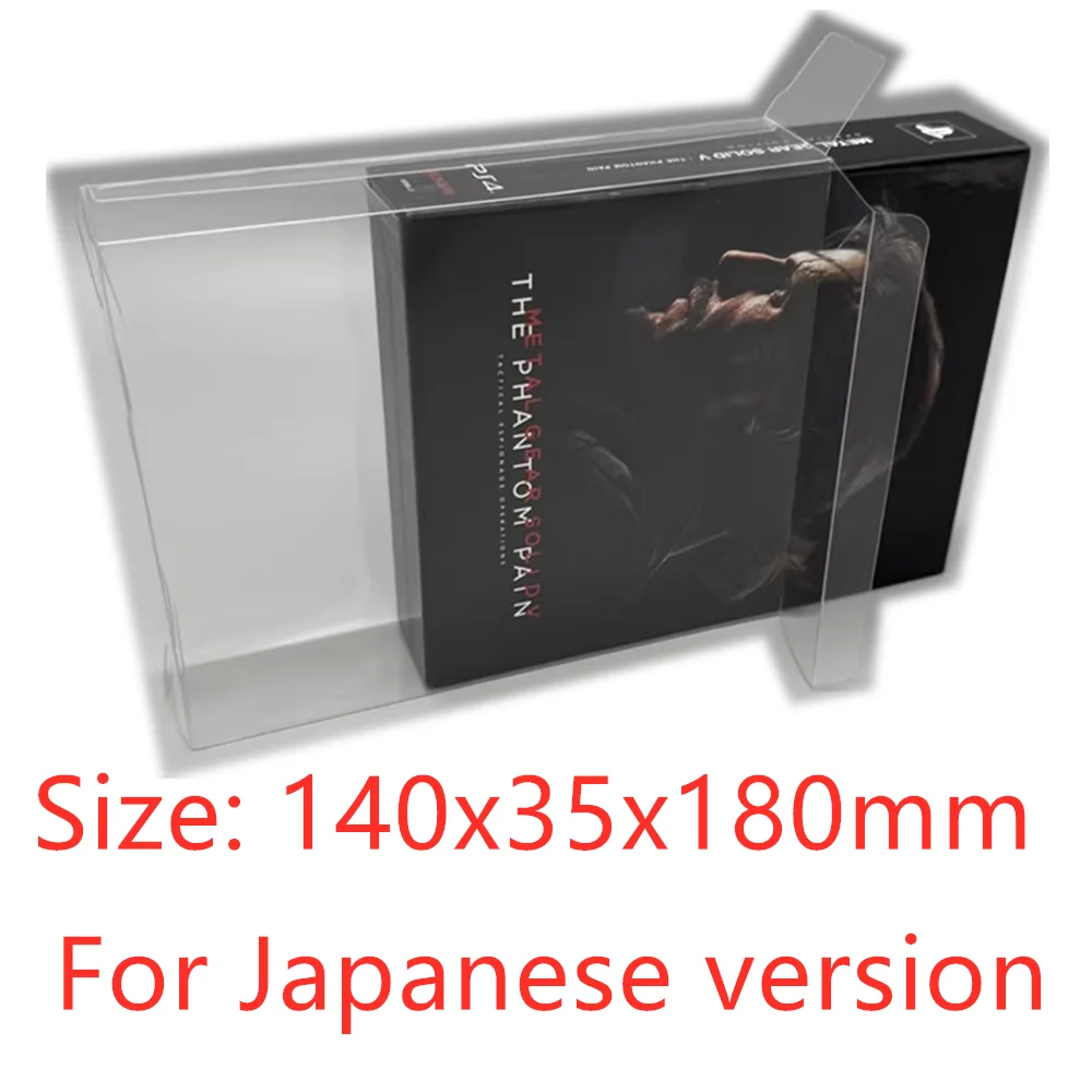 Protector de caja transparente para Metal Gear Solid V: The Phantom Pain ‌   Recoger cajas TEP Storage Game Shell Estuche de exposición transparente