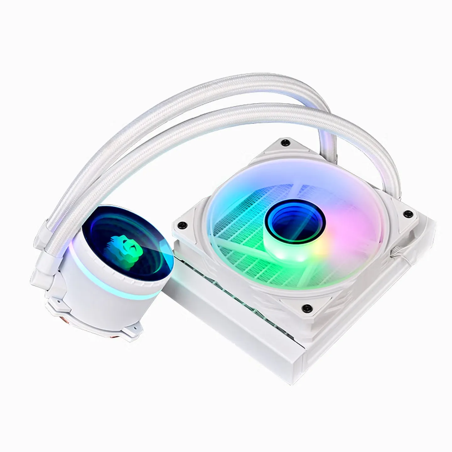 WJCOOLMAN 120mm ARGB ventilador procesador de refrigeración por agua disipador de calor para Intel 2011/1700/115X AM4 12cm PC radiador de refrigeración líquida