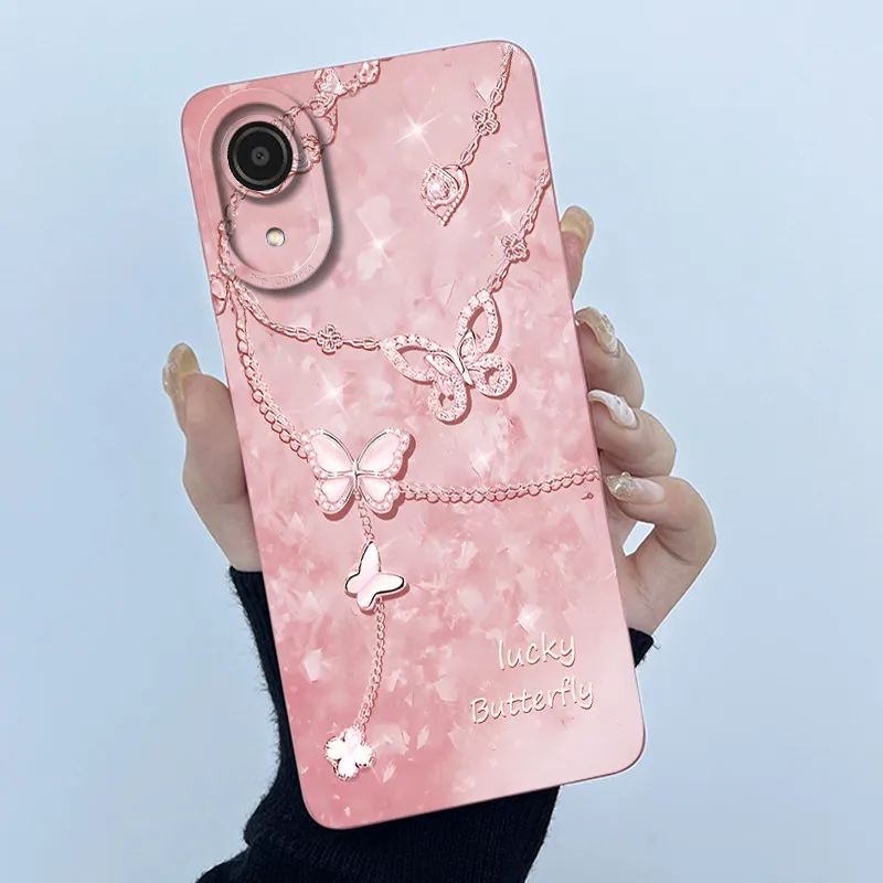 Funda de teléfono para Samsung Galaxy A03 Core A032F carcasa simplicidad pintura al óleo Floral protección de cámara cubierta trasera de silicona líquida - imagen 4