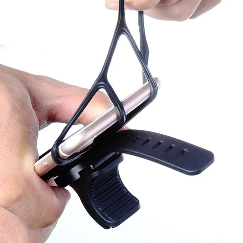 360 ° Soporte de teléfono extraíble soporte de teléfono Universal para bicicleta motocicleta Scooter soporte de teléfono para 4 "a 7" todos los teléfonos inteligentes - imagen 4