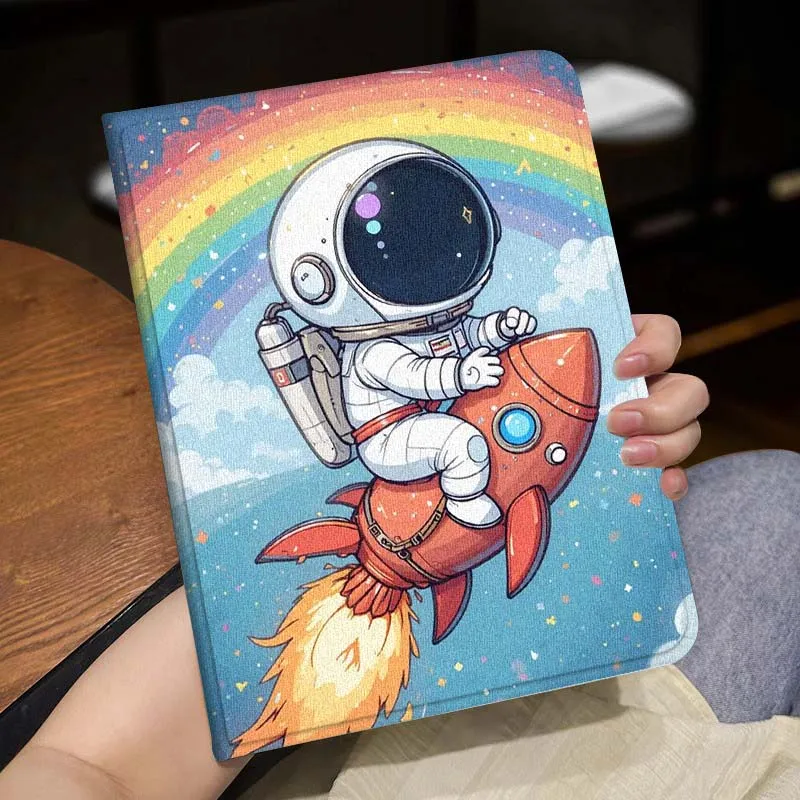 Arte de dibujos animados de astronauta para Huawei Honor Tab Magic Pad GT 6 X9 X8A X8 V8 V7 9 8 2 3 13,3 10 Pro pulgadas funda para tableta - imagen 3